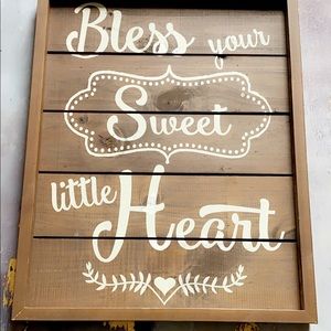 Very cute wood sign